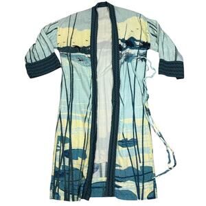 Noa Noa Aps Womens Printed Bath Robe Banana Fiber